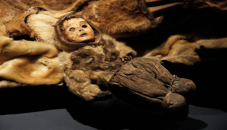 مومياء طفل رضيع عمره 6 أشهر