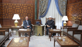 شيخ الأزهر الشريف يستقبل وزير الموارد المائية والري المصري