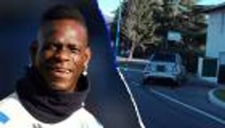 بالوتيلي يفتتح العام الجديد بحادث سيارة