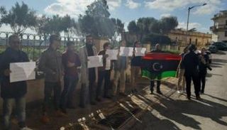 مظاهرة للجالية الليبية في مالطا تندد بالتدخل التركي