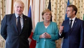 ماكرون وميركل وجونسون - أرشيفية