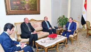 السيسي خلال لقاء مع بشر الخصاونة مستشار العاهل الأردني