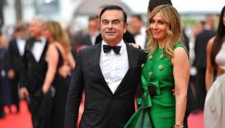 كارلوس غصن وزوجته كارول - أرشيفية