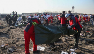 آثار تحطم الطائرة الأوكرانية في إيران- أرشيفية