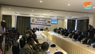 جانب من مفاوضات فرقاء السودان بالعاصمة جوبا- أرشيفية