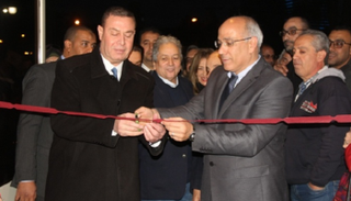 السفير الفلسطيني ورئيس صندوق التنمية الثقافية في الافتتاح