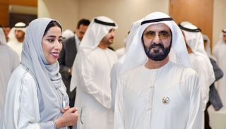 الشيخ محمد بن راشد آل مكتوم ومنى غانم المرّي
