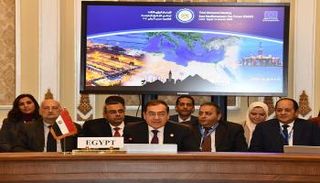 وزير البترول المصري خلال إلقاء كلمته الافتتاحية بالمؤتمر