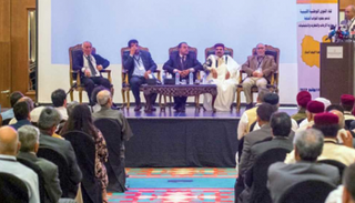 جانب من اجتماع القوى الوطنية الليبية في القاهرة - أرشيفية