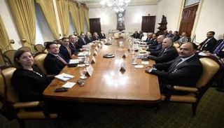 اجتماع سابق بين مصر وإثيوبيا والسودان في واشنطن