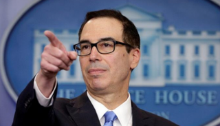 وزير الخزانة الأمريكي ستيفن منوشين 