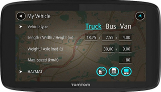 جانب من خرائط "توم توم"