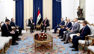 لقاء الرئيس العراقي ووزير الخارجية الأردني