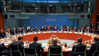 جانب من مؤتمر برلين حول ليبيا- أرشيفية