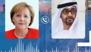 اتصال هاتفي بين الشيخ محمد بن زايد آل نهيان وأنجيلا ميركل
