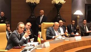 وزير خارجية ألمانيا خلال المؤتمر