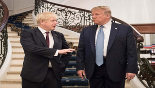 دونالد ترامب وبوريس جونسون - أرشيفية