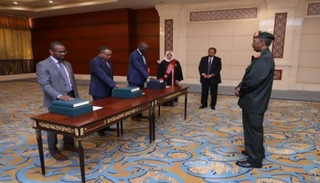 وزراء الدولة خلال تأدية اليمين الدستورية 