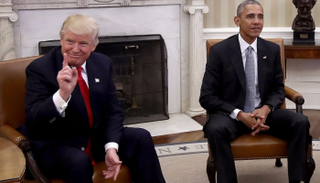 دونالد ترامب وباراك أوباما