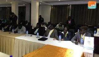 جانب من مفاوضات فرقاء السودان بالعاصمة جوبا- أرشيفية