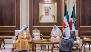 الشيخ محمد بن راشد آل مكتوم وأمير الكويت الشيخ نواف الأحمد