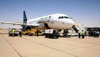 طائرة تتبع شركة الخطوط الليبية- أرشيفية