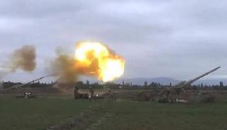 جانب من الاشتباكات في إقليم ناغورني قره باغ