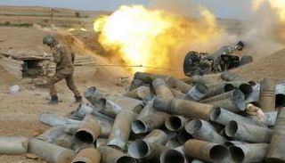 جانب من الاشتباكات في إقليم ناغورني قره باغ - أرشيفية