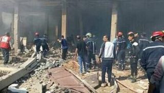 مكان حدوث الانفجار بمحافظة البيض جنوبي الجزائر