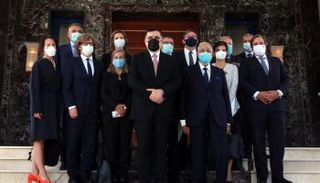 رئيس بعثة الاتحاد الأوروبي لدى ليبيا وسفراء  7 دول أوروبية مع فايز السراج