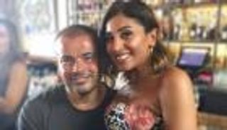 دينا الشربيني تغازل عمرو دياب في عيد ميلاده