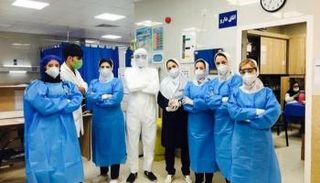 ممرضات داخل مستشفى في إيران - أرشيفية