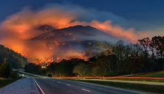 حريق على جبل - أرشيفية