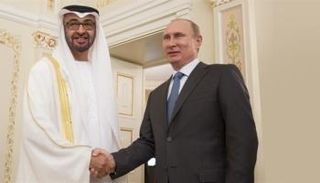 الشيخ محمد بن زايد آل نهيان والرئيس الروسي فلاديمير بوتين