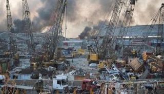 جانب من الدمار الذي خلفه انفجار مرفأ بيروت - أرشيفية