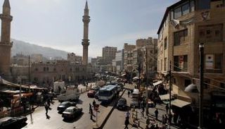 وسط العاصمة الأردنية بالقرب من المسجد الحسيني الكبير