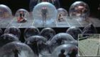 حفلات زمن كورونا.. فرقة موسيقية وجماهير داخل فقاعات بلاستيكية