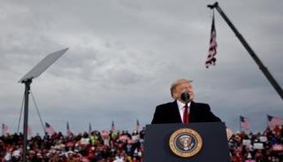 جانب من مؤتمر انتخابي سابق لترامب