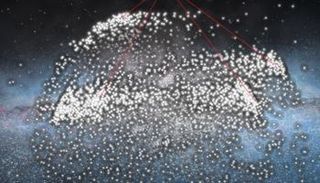 أحد قواقع النجوم المكتشفة في درب التبانة