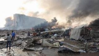 جانب من الدمار الذي خلفه انفجار مرفأ بيروت - أرشيفية