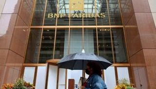 مكاتب مصرف "بي إن بي باريبا" الفرنسي في نيويورك- أ ف ب