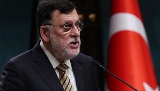 فايز السراج رئيس مليشيا الوفاق الموالي لتركيا