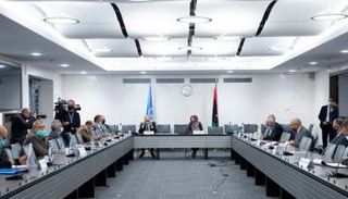 جانب من مفاوضات فرقاء ليبيا في جنيف