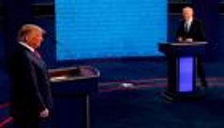 انطلاق المناظرة التلفزيونية الأخيرة بين ترامب وبايدن