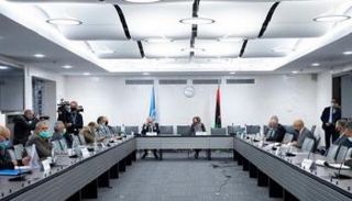 جانب من مفاوضات فرقاء ليبيا في جنيف