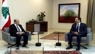 جانب من لقاء ميشال عون وسعد الحريري - أرشيفية
