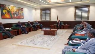 جانب من لقاء حمدوك والوفد الأممي