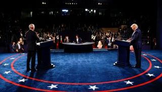 ترامب وبايدن في مناظرة رئاسية 