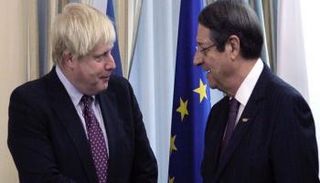 الرئيس القبرصي ورئيس وزراء بريطانيا