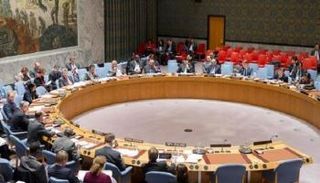 مجلس الأمن الدولي خلال جلسة سابقة